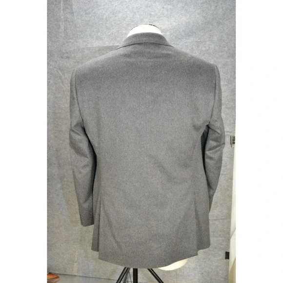 Joseph Abboud Blazer Men 42L Gray Tollegno 1900 Italian Pure Cashmere Sport Coat